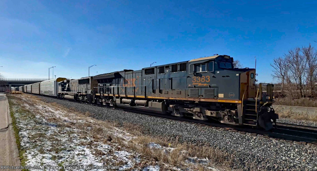 CSX 3383 leads the second M224.